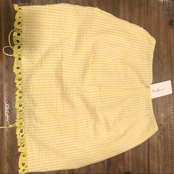 For Love and Lemons 🍋 Yellow Picnic Skirt 💗 - Picture 3 of 4
